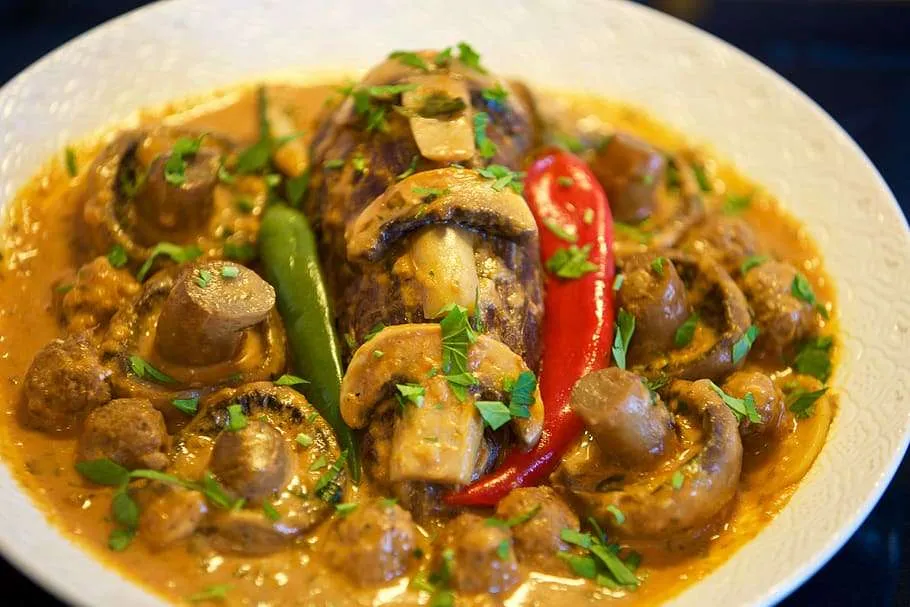 Mushroom Mutter Masala - Bombay Grill Milton