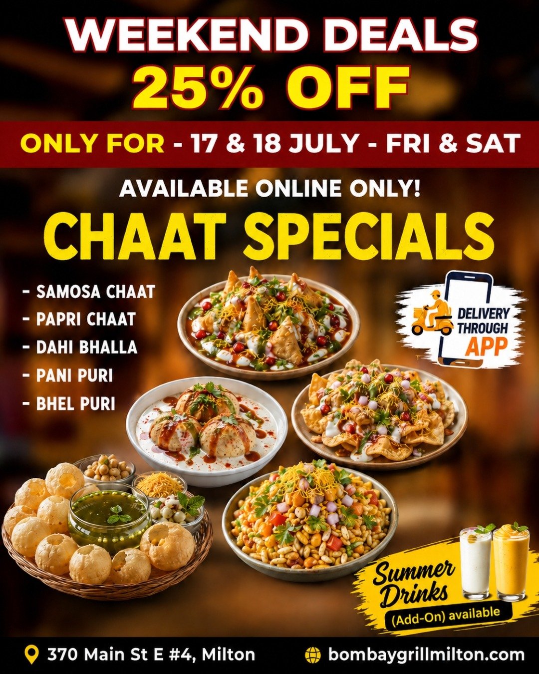 Bombay Grill – chaat and summer drinks